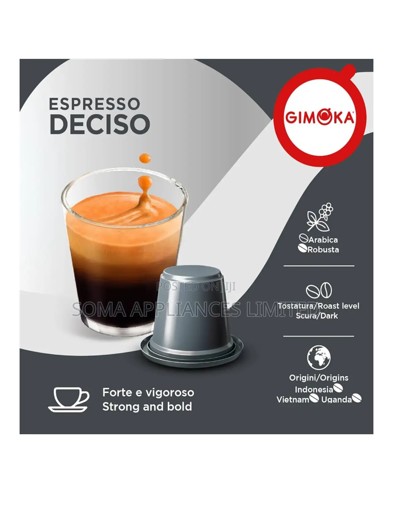 Gimoka Deciso - Nespresso Compatible Coffee Capsules