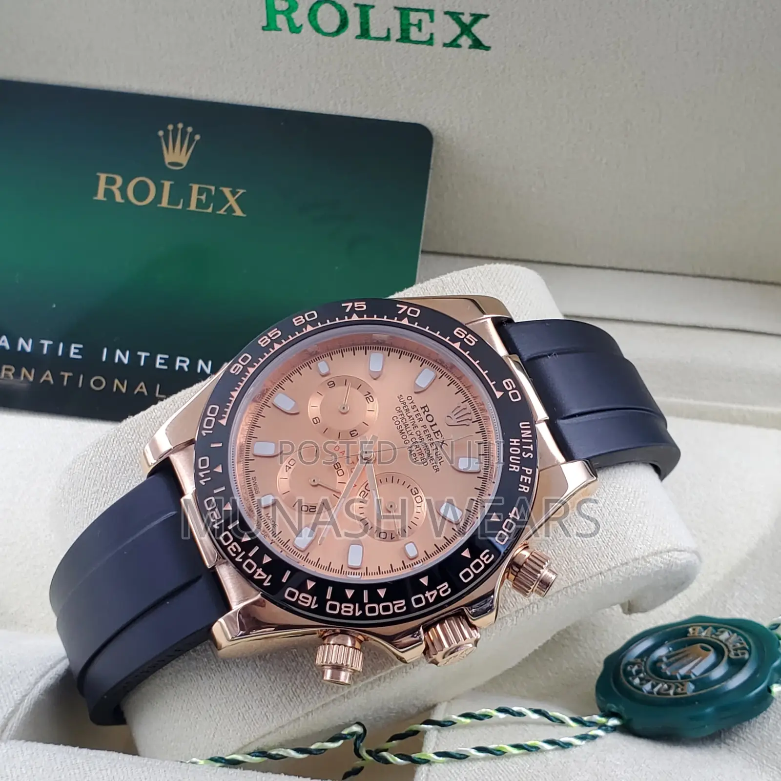 Luxury Rubber Strap X Chronograph Rolex
