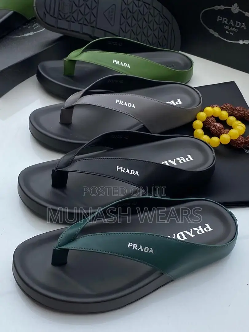 Prada Multi Leather Slipers