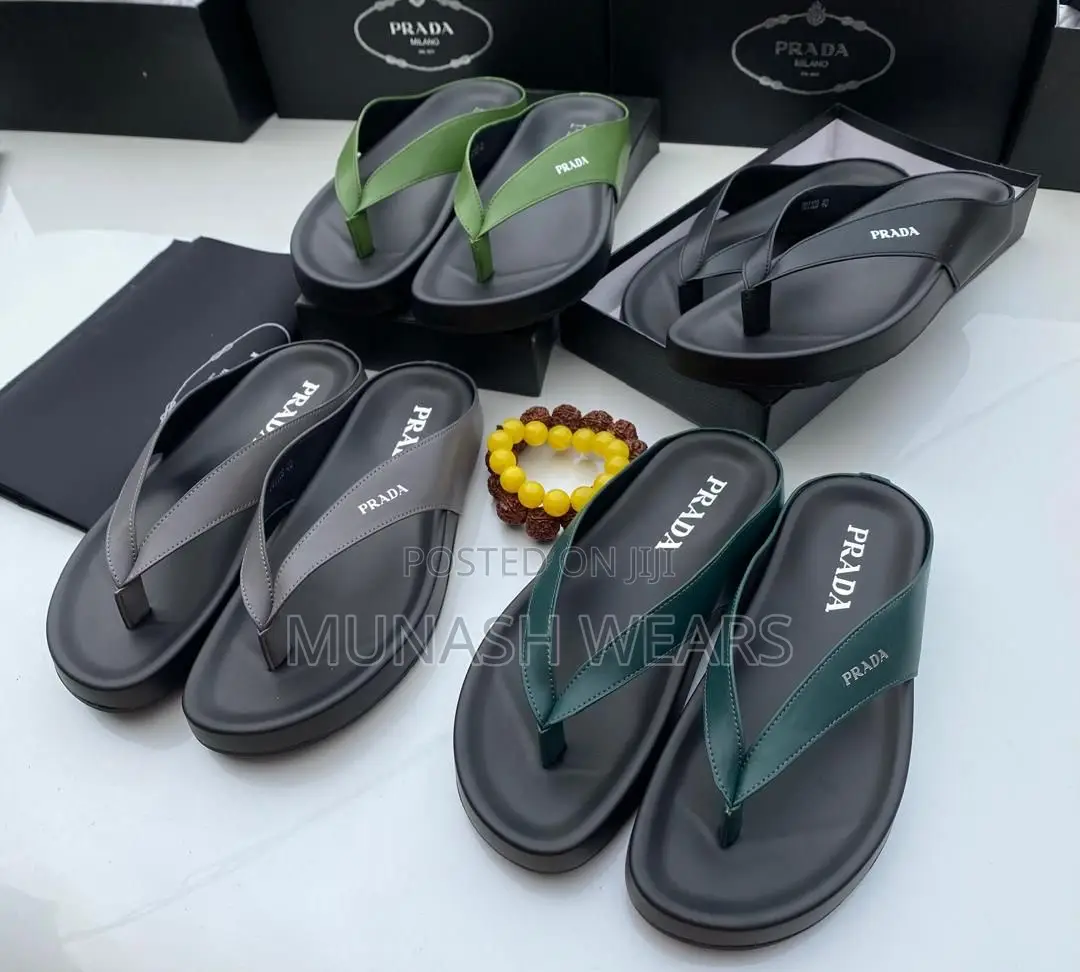 Prada Multi Leather Slipers