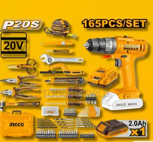 165-Piece Tool Set With 20v Cordless Impact Drill