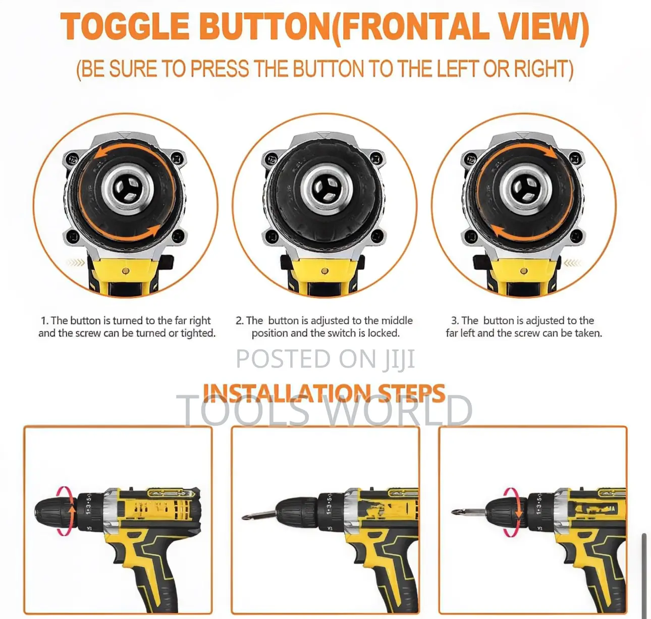 Dewalt 48v Cordless Drill With Multi-Functional Tool Kit Set