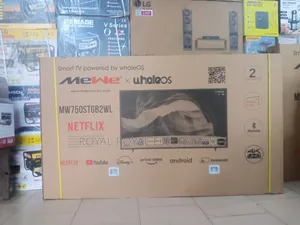 Mewe 75 Inches Smart Uhd Led Double Glass Bt Tv