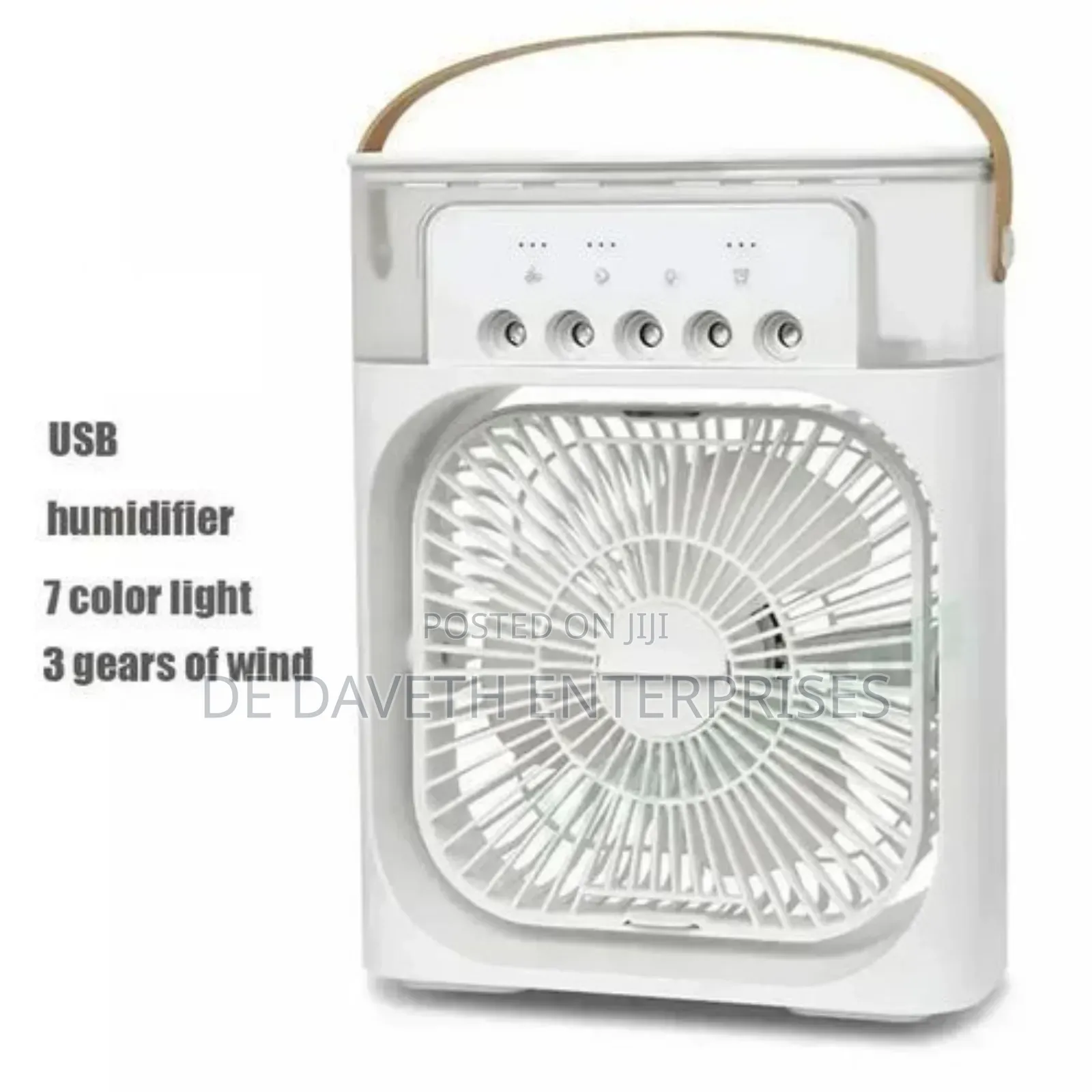 Rechargeable Ac Cooling Fan With Humidifier