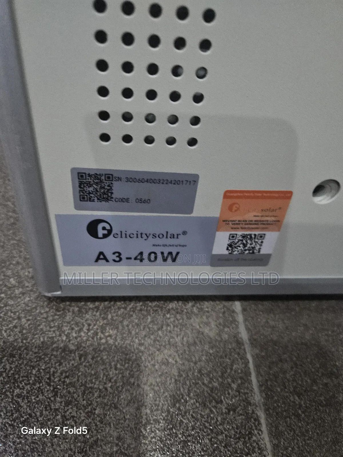 Felicity Solar Street Light A3 40w