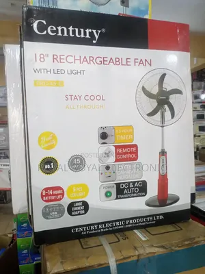 Century 18 Inches Ac/Dc Rechargeable Standing Fan