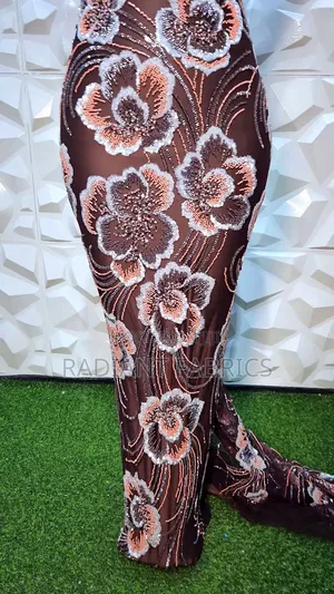 Photo - Adorable Flower Design Hand Beaded Lace