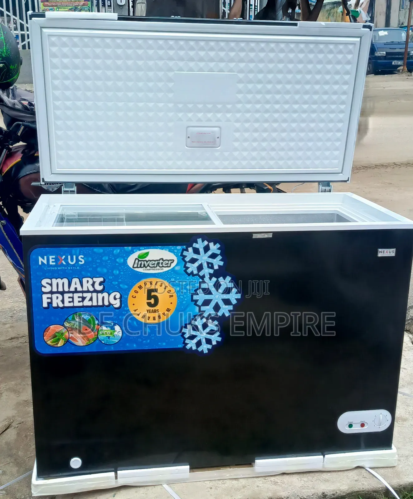Nexus Inverter Chest Freezer With Inner Slide Glass (270 Lt)