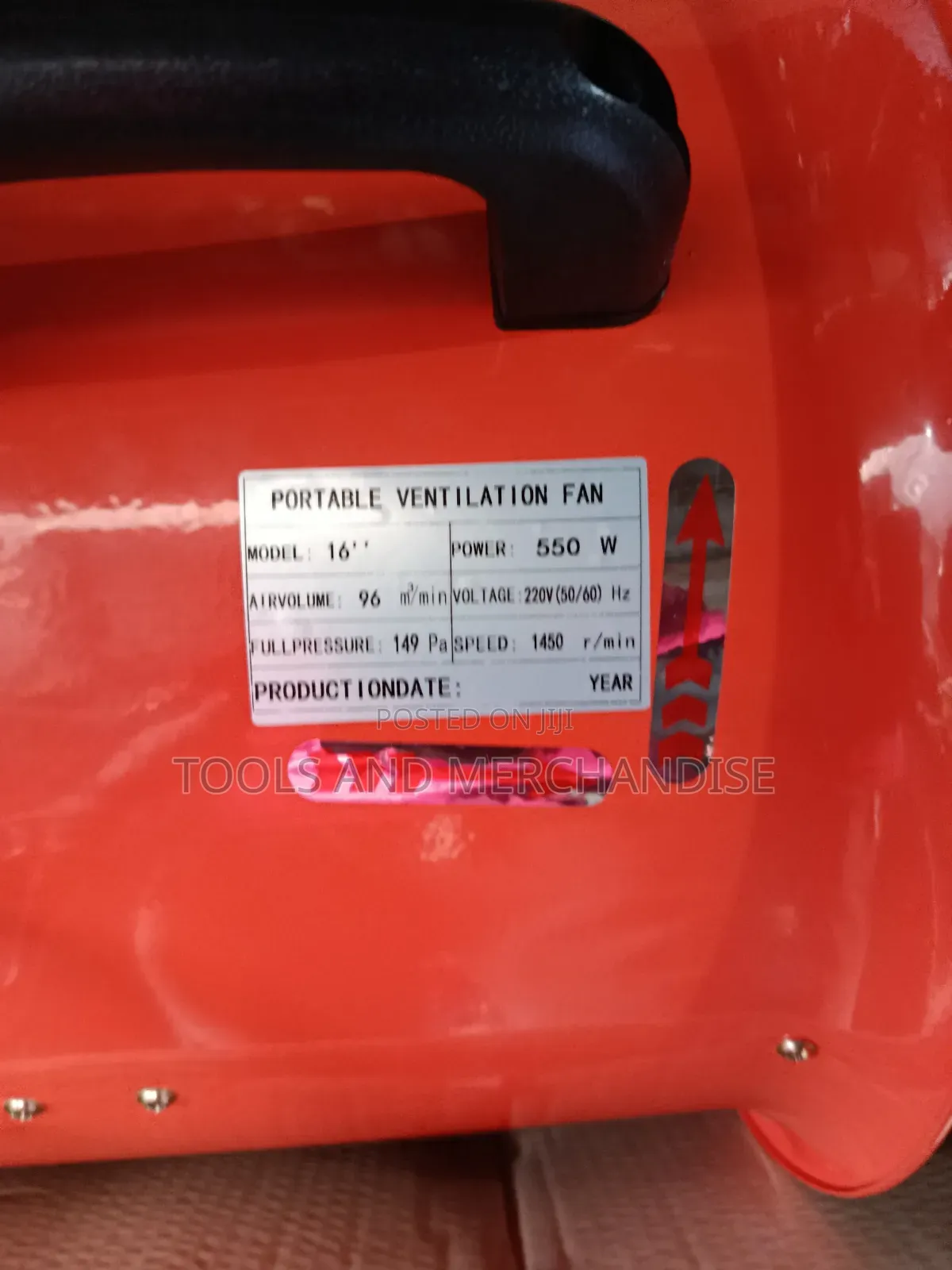 16" Portable Industrial Ventilation Fan