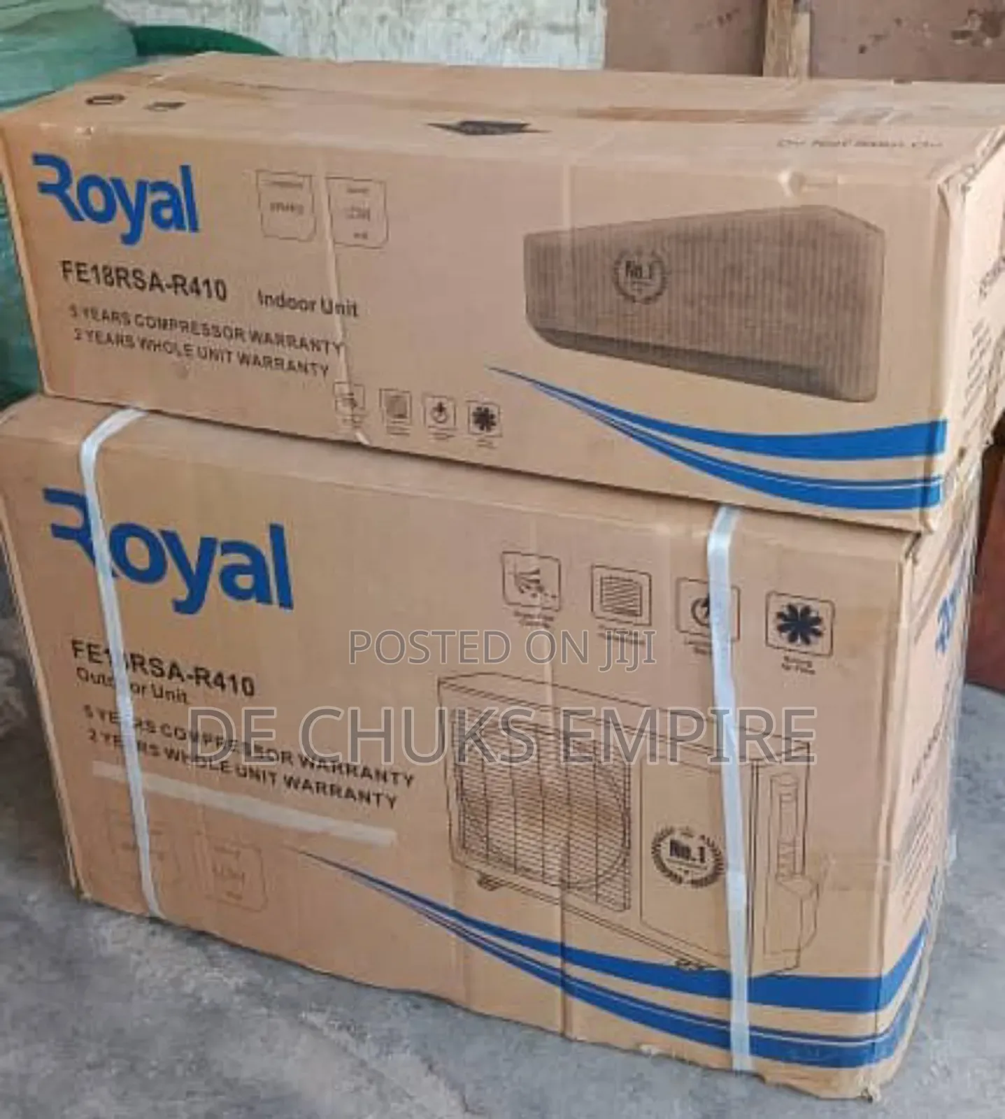 >Brand New Royal Split Unit Air Conditioner Big Engine 2hp<<