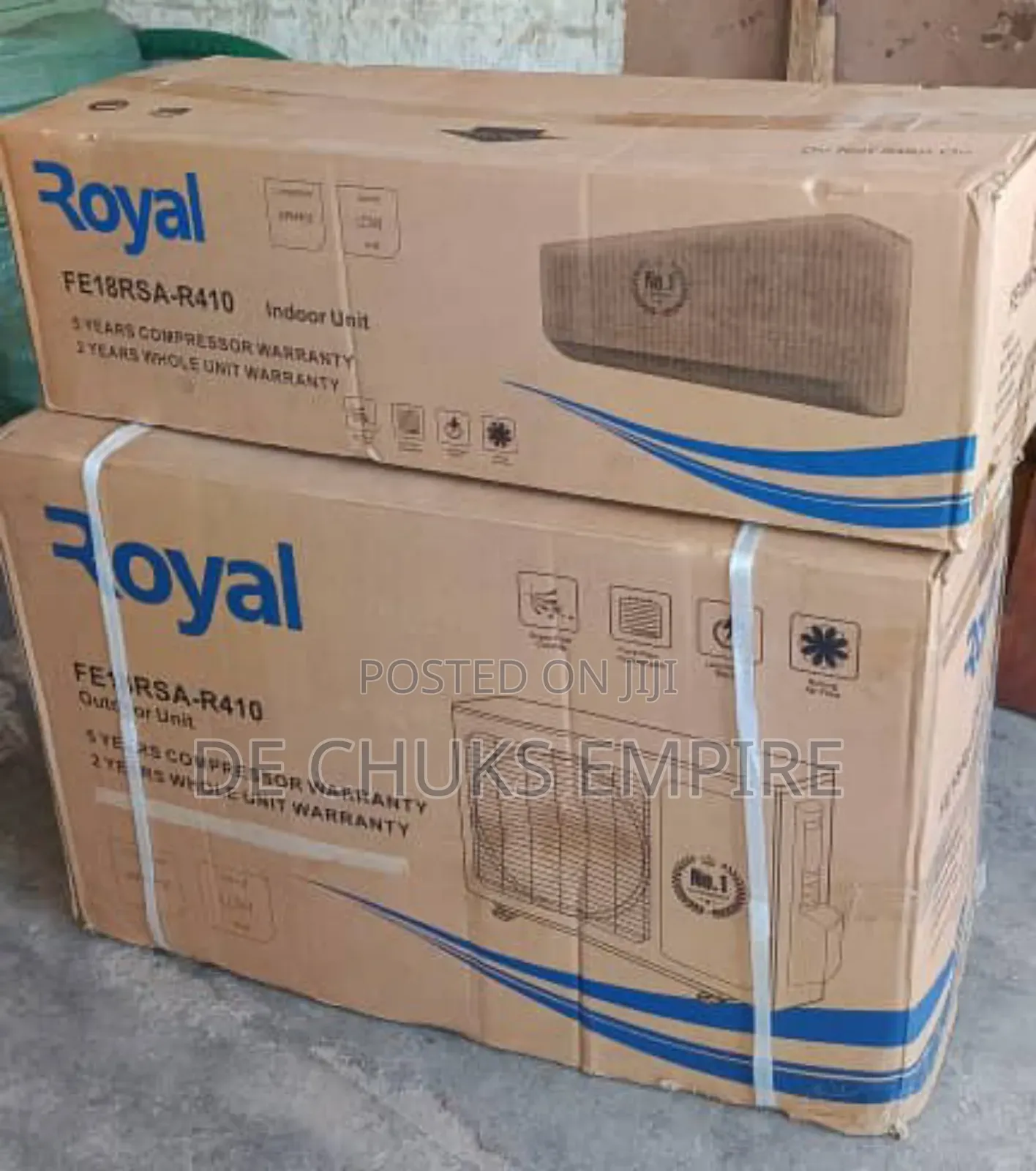 >Brand New Royal Split Unit Air Conditioner Big Engine 2hp<<