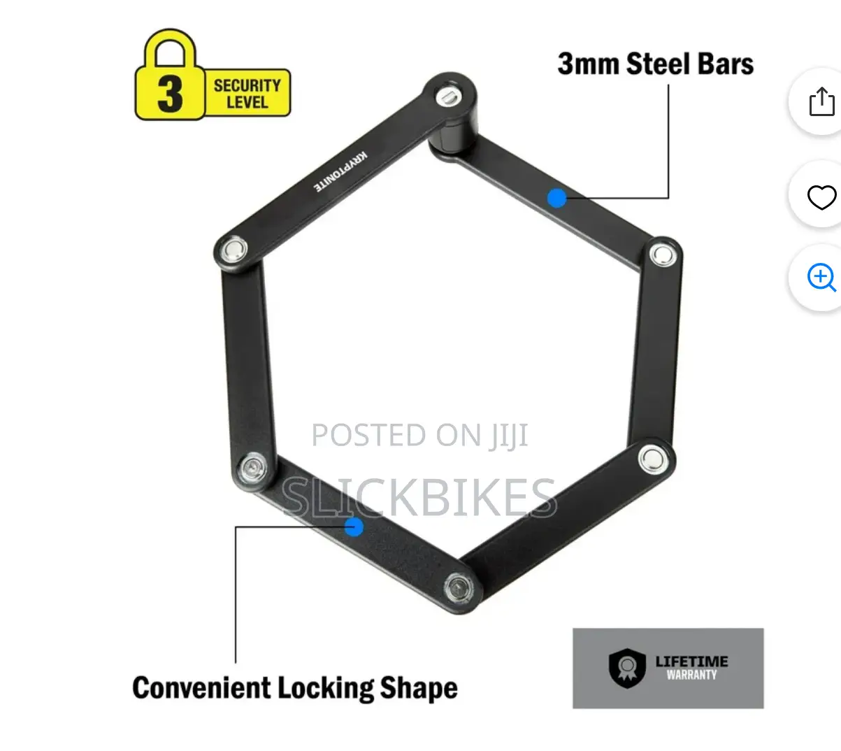 Kryptonite Folding Bicycle Lock