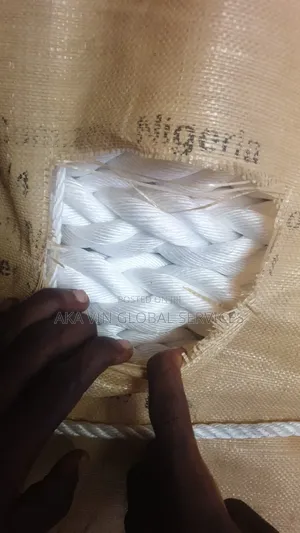 40mm White Nylon 8 Strand Rope (By the Metre)