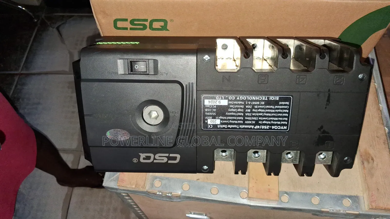 250amps Automatic Change Over Switch for Homes/ Hotels/ Bars