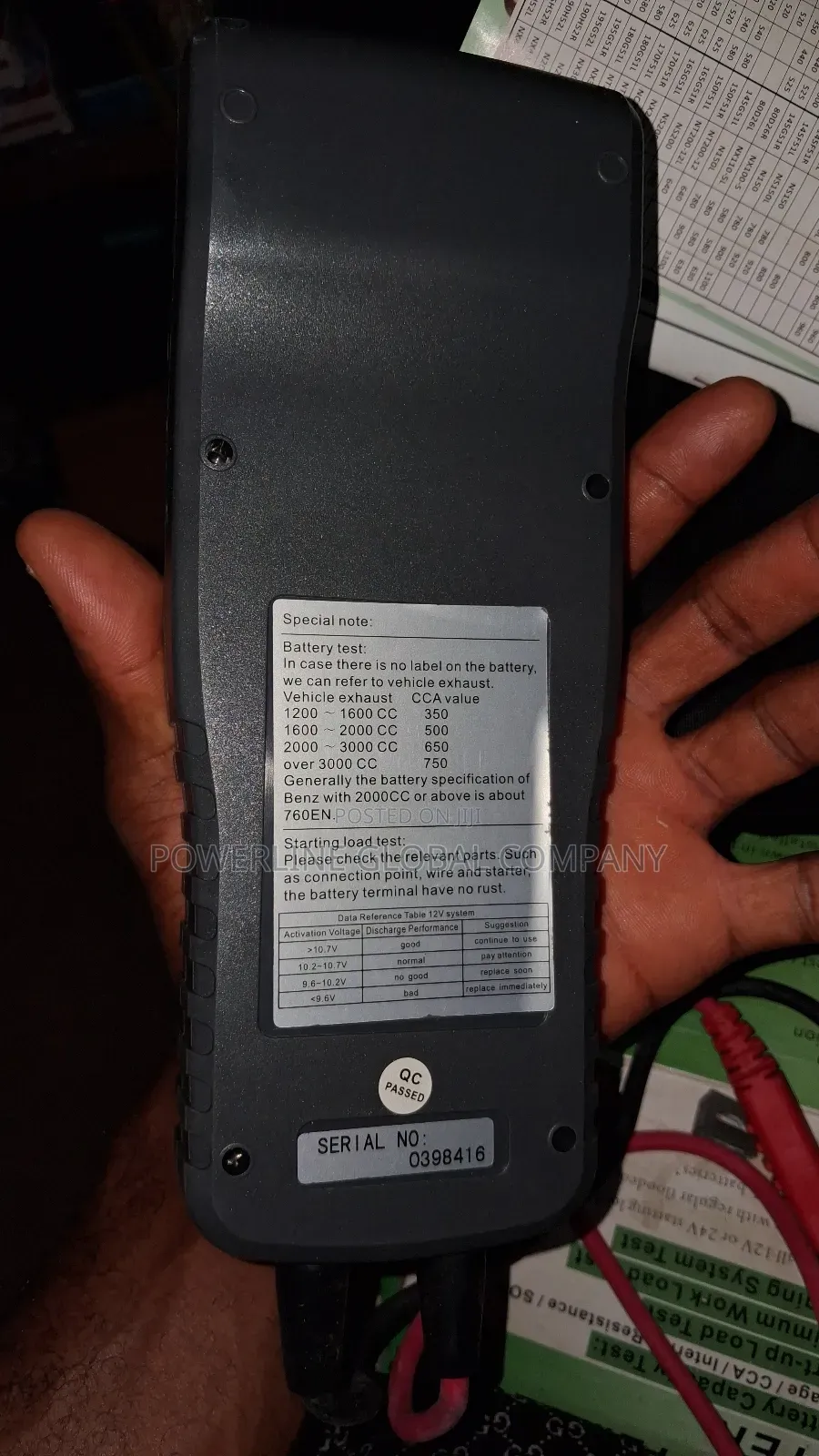 Battery Tester for Reading Batteries Voltage/ Durability