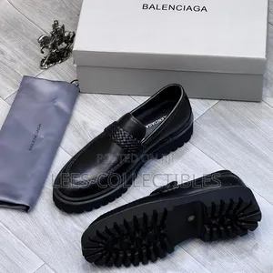 Original Balenciaga Black Leather Shoes
