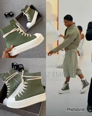 Wizkid-Inspired Rick Owens Latest Luxury Sneakers