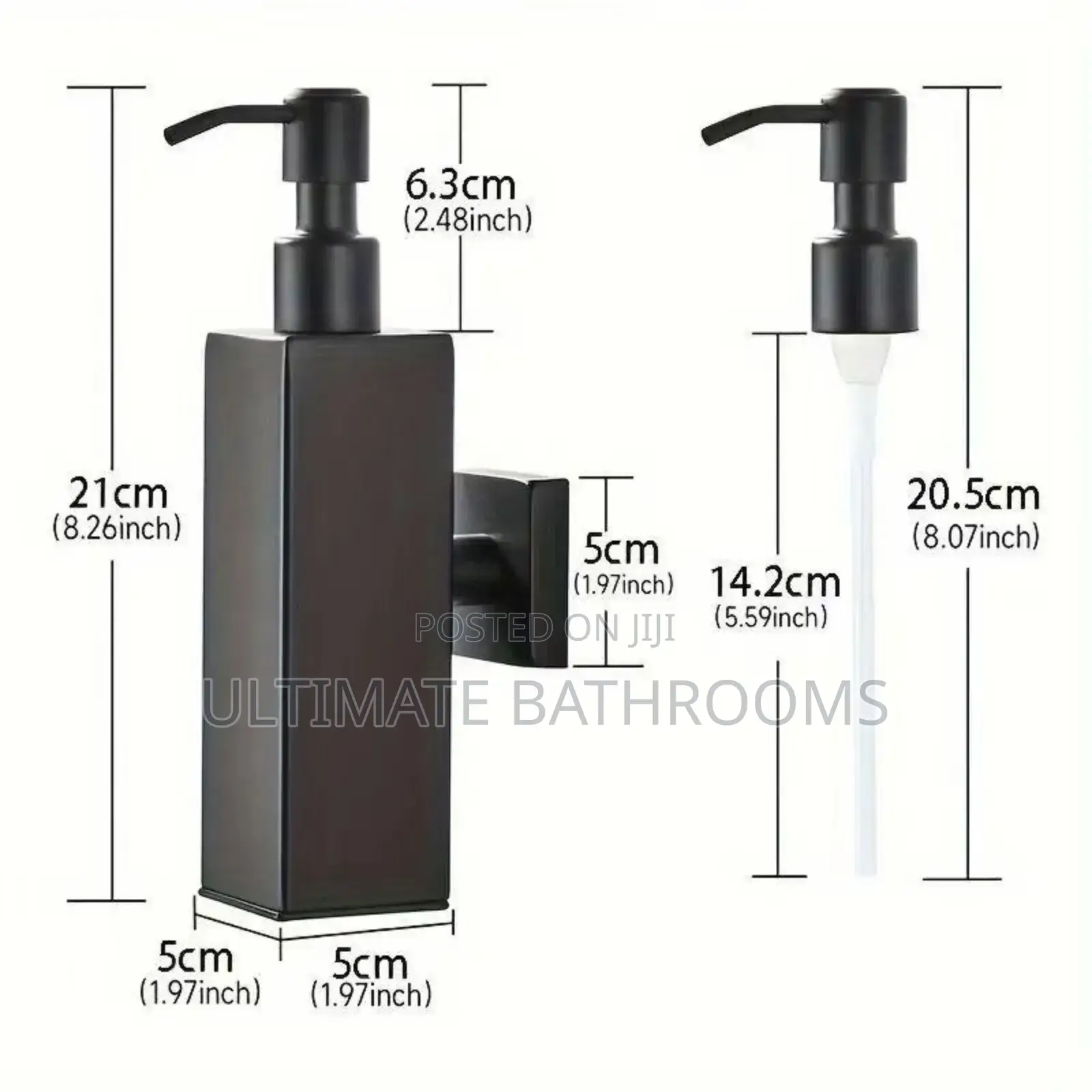 Black Wall Mounted Soap Dispenser