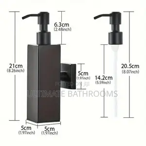 Black Wall Mounted Soap Dispenser