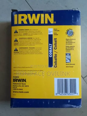 Irwin Cobalt Drill Bit 1/16" To 3/8"
