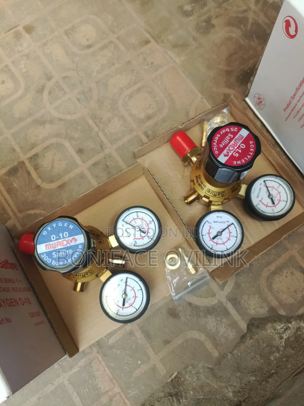 Murex Saffire Oxygen And Acetylene Regulator Set