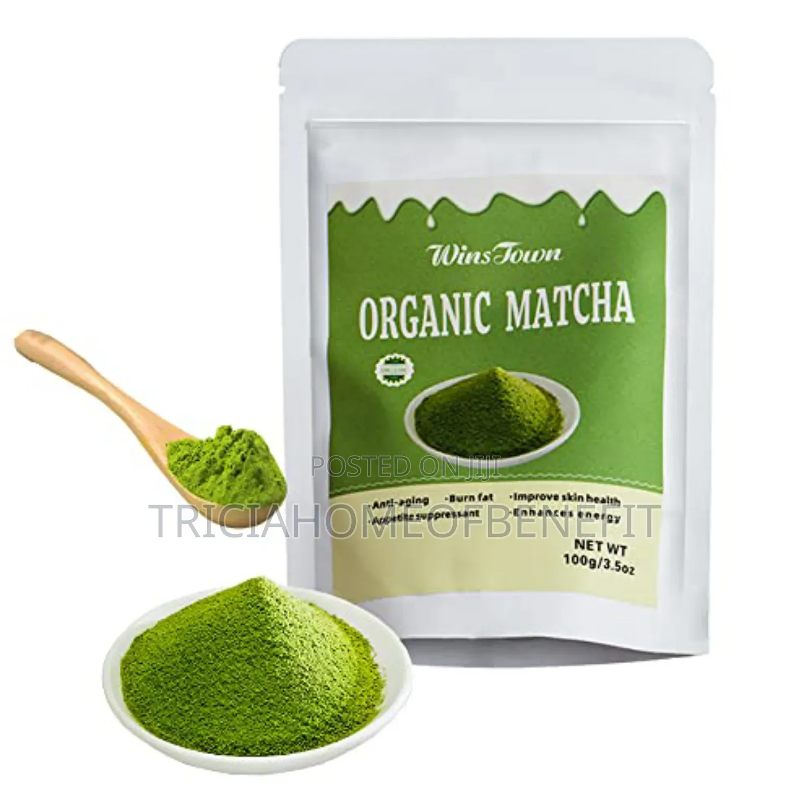 Wins Town Organic Matcha Green Tea Powder