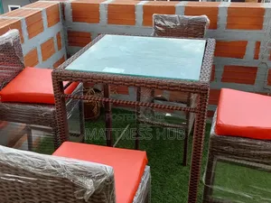 Rattan Bar Chair Set 4pcs
