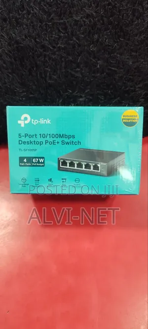 Tp-Link 5 Port 10/100 Desktop Poe+ Switch Tl-Sf1005p