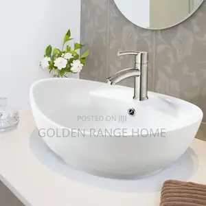 Curved Ceramic Countertop Basin