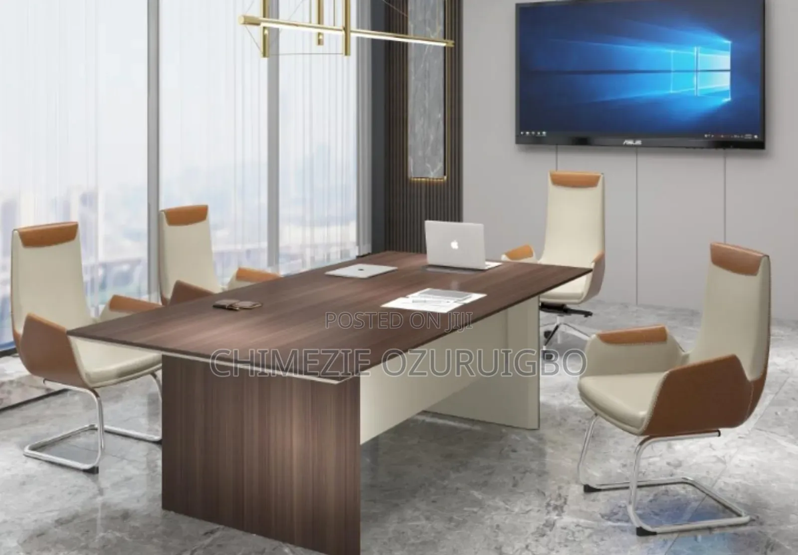 Brown 2.4 Meters Executive Office Table