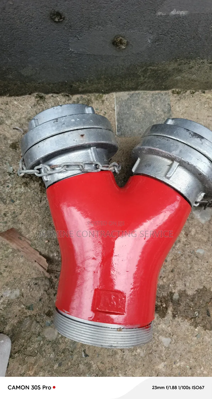 2 1/2" Two Way Y Connection Water Divider Outside Thread W