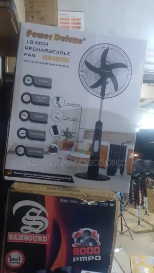 Power Deluxe 18 Inches Rechargeable Standing Fan