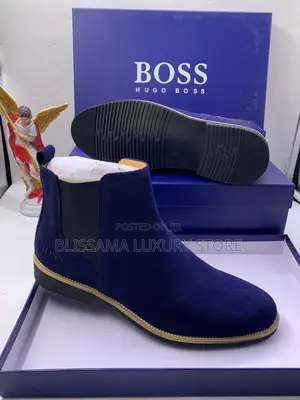 Hugo Boss Premium Luxury Quality Suede Boots