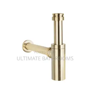 Brush Gold Bottle Trap for Wash Hand Basin