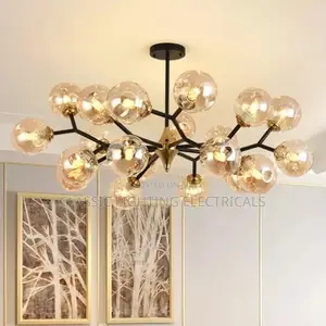 2025 Nordic Glass Ball Lamp Modern Led Ceiling Chandelier