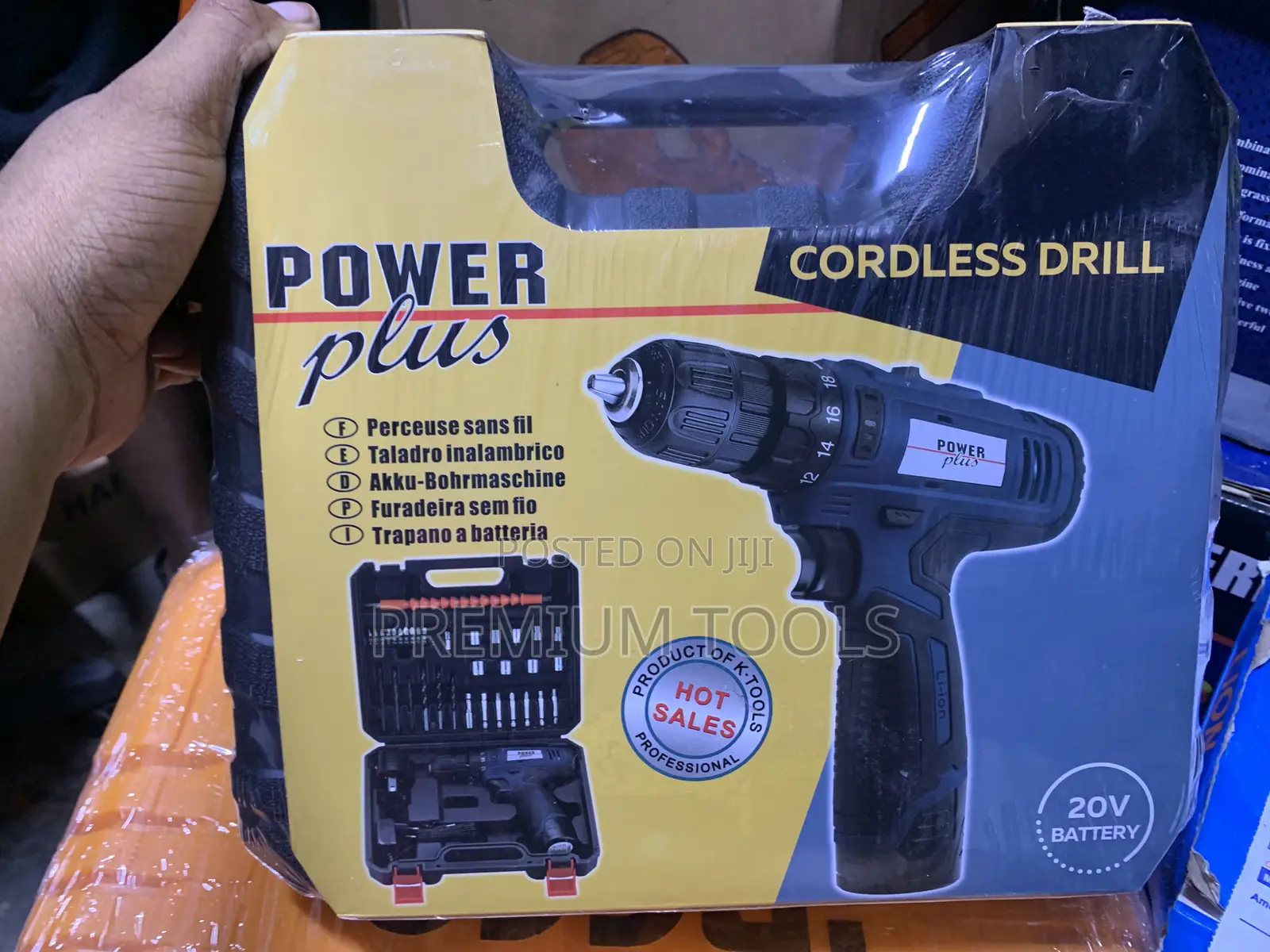 Power Plus Cordless Drill 2 Batteries