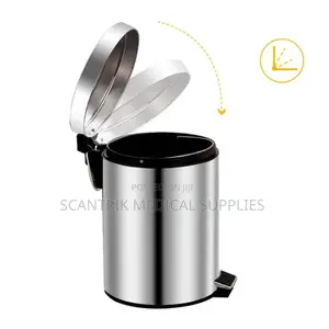 11l Modern Metal Wastebasket
