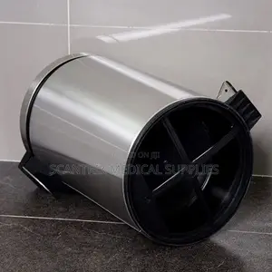 11l Push-Top Metal Waste Bin