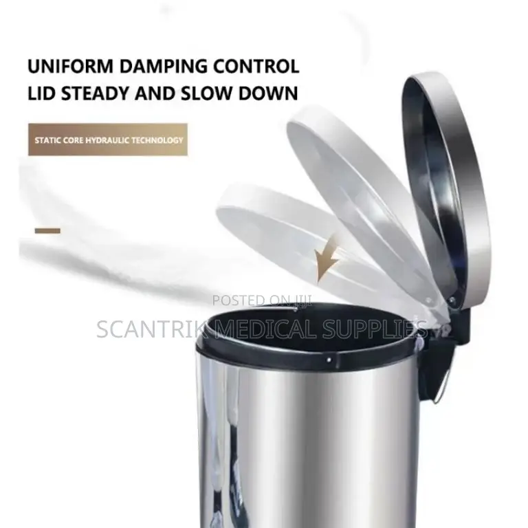 11l Stainless Step-on Bin