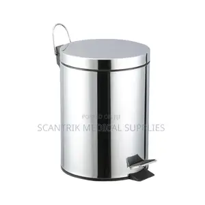 11l Polished Steel Pedal Bin