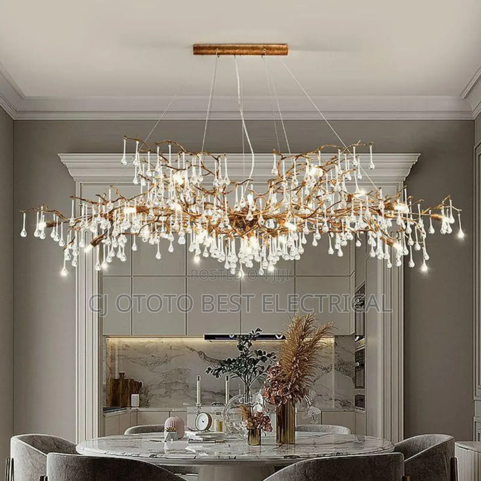 Big Crystal Luxury Dining Room Light, 1300mm