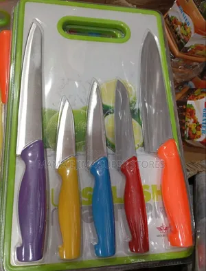 5pcs Knife Set With Chopping Board