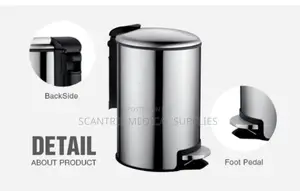 Stainless Waste Container With Lid – 11l