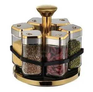 6pcs Rotating Spice Rack