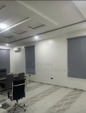 Grey Open Rail Roller Blinds