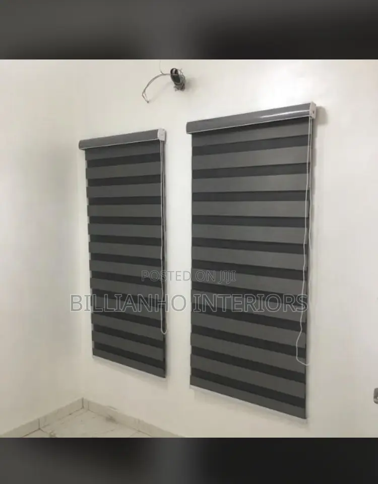 Dark Grey Day Night Blinds