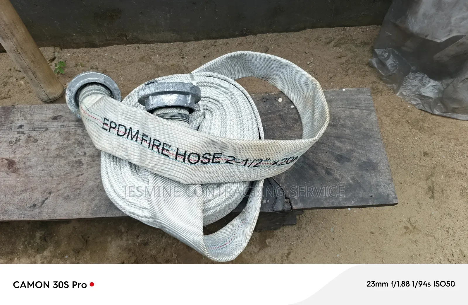 Fire Hose Canvas 2 1/2" With Aluminum Storz Coupling