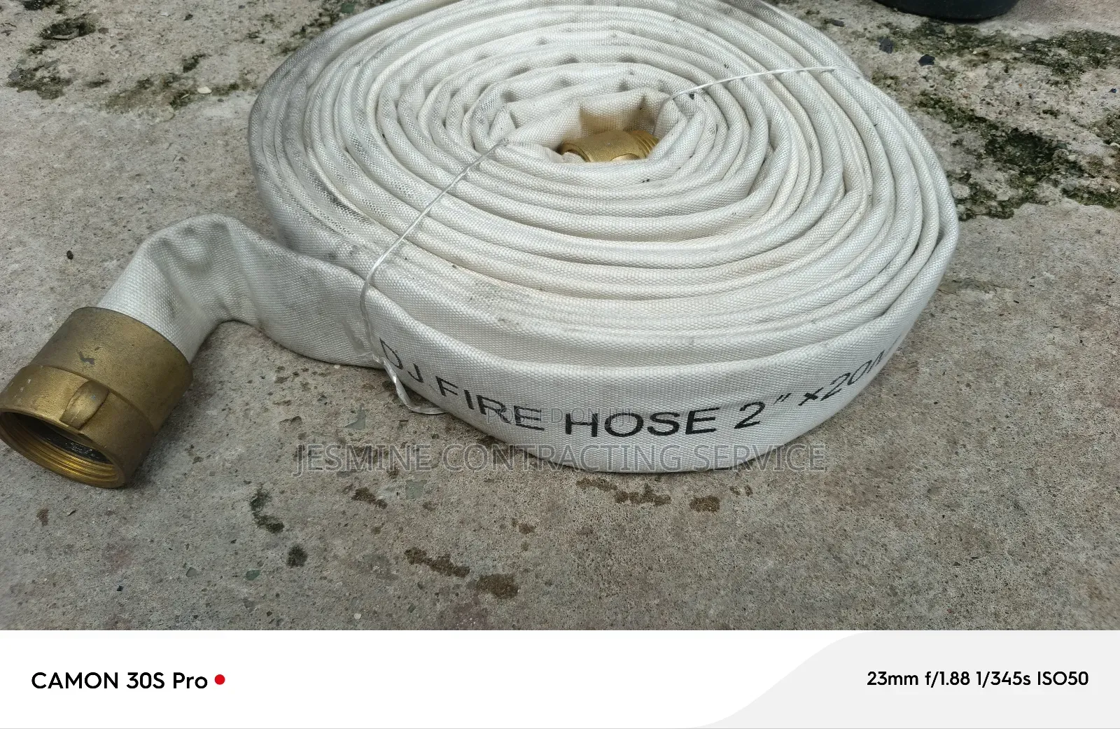 Fire Hose Double Jacket Canvas 2" With American Coupling