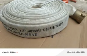 Fire Hose Double Jacket Canvas 1 1/2" With American Coupling