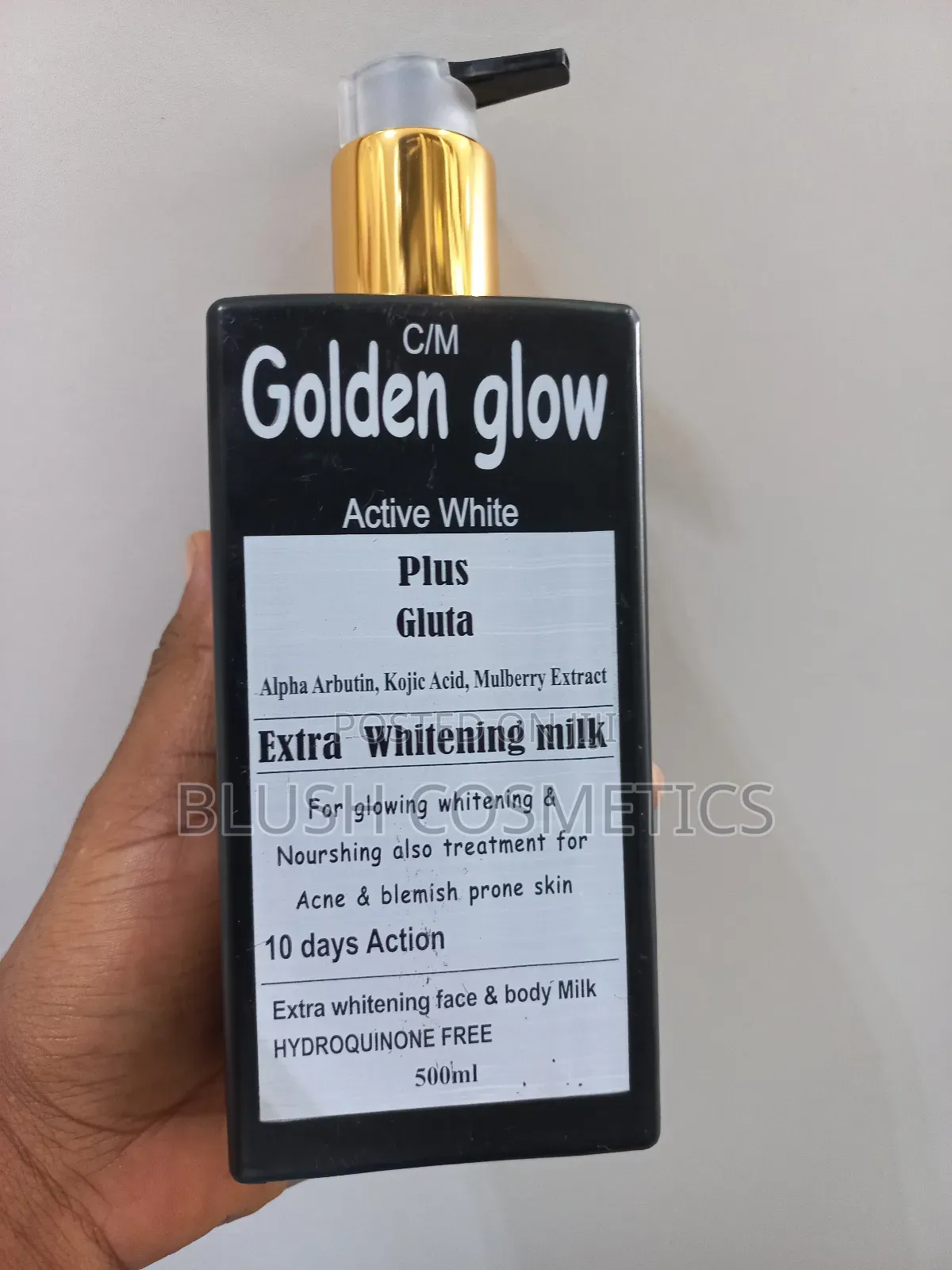 Golden Glow Active White Plus Gluta,Whitening Milk